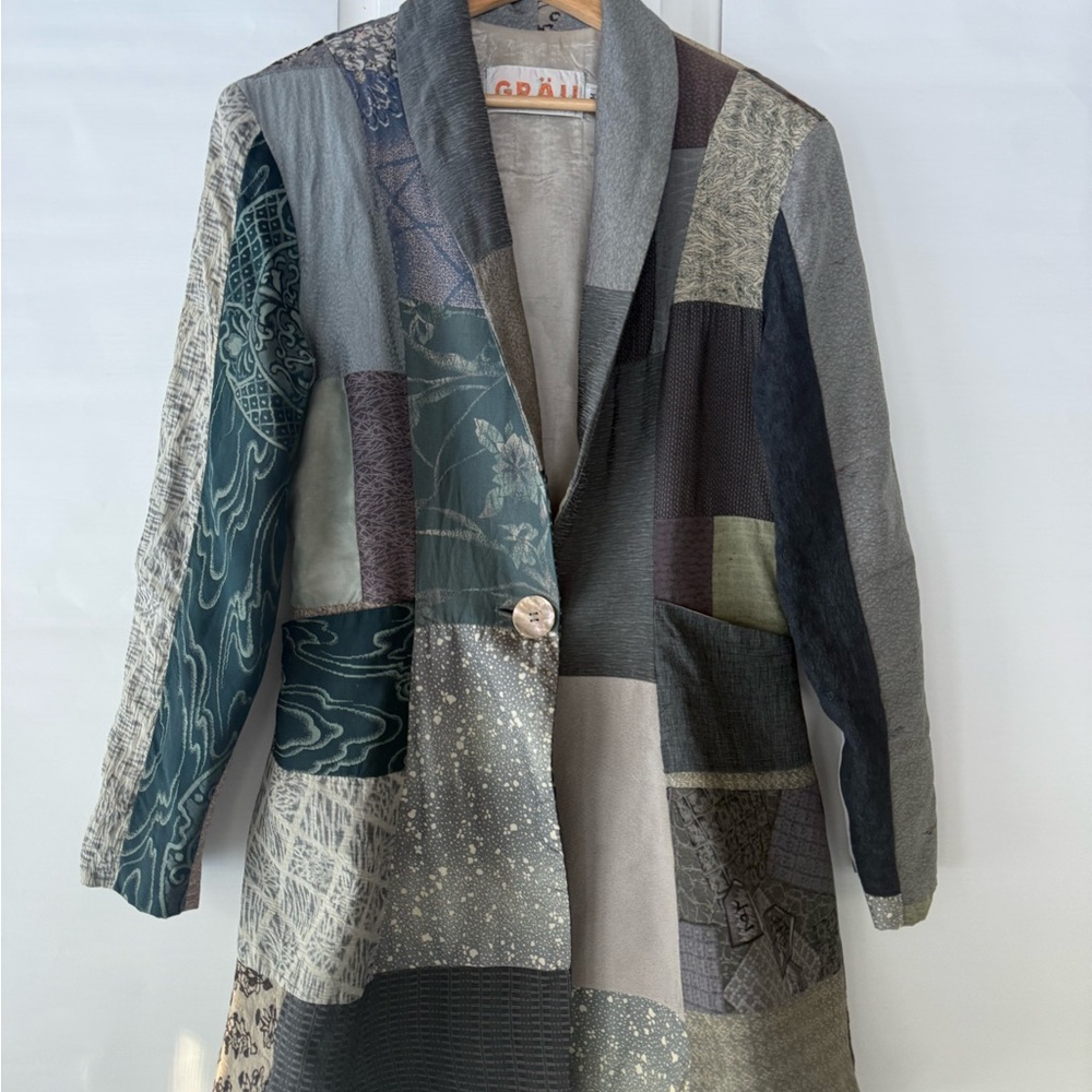 Patchwork Gray Coat - image 1